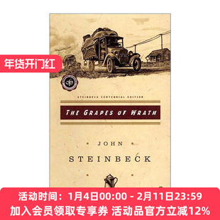 英文原版 The Grapes of Wrath Centennial Edition 愤怒的葡萄 百年版 John Steinbeck约翰·斯坦贝克 英文版 进口英语原版书籍