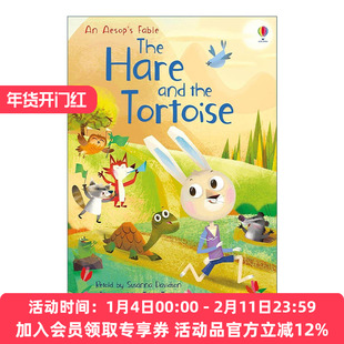 英文原版 Usborne First Reading Level Four The Hare and the Tortoise 尤斯伯恩儿童经典文学 龟兔赛跑 精装 进口英语原版书籍