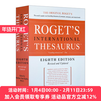 罗热英语同义词词典 英文原版 Roget's International Thesaurus 8th Edition 第8版 英文版 进口英语原版书籍