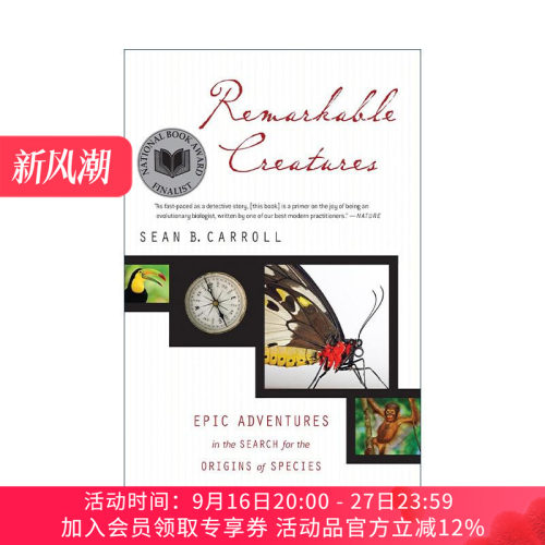 英文原版 Remarkable Creatures 了不起的生物 寻找物种起源的史诗冒险 美国国家图书奖非小说类提名 英文版 进口英语原版书籍