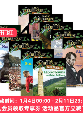 神奇树屋小百科系列21-30册 英文原版 Magic Tree House Fact Tracker 美国小学生儿童英语章节小说故事书 课外阅读桥梁书籍