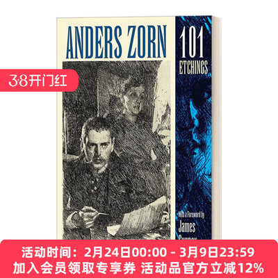 英文原版 Anders Zorn  101 Etchings 安德斯佐恩101件蚀刻作品 英文版 进口英语原版书籍
