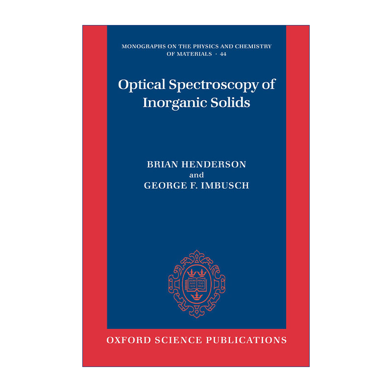 现货 有机固体光谱学  英文原版 Optical Spectroscopy of Inorganic Solids 英文版 进口英语原版书籍
