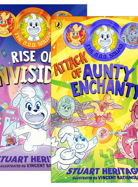 英文原版 The O.D.D. Squad 隐形狗大侦探1-2册 儿童幽默小说彩色插画 英文版 进口英语原版书籍