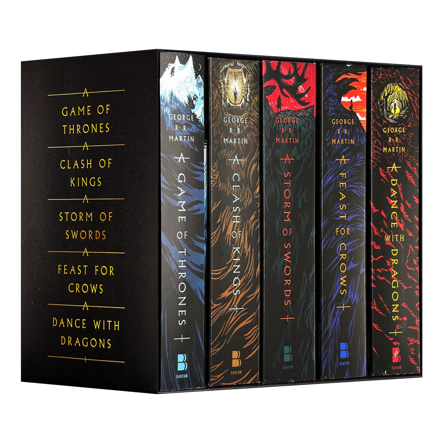 华研原版 冰与火之歌1-5册平装 美版 英文原版小说 Game Of Thrones 5-Copy Box 英文版 进口正版英语书籍