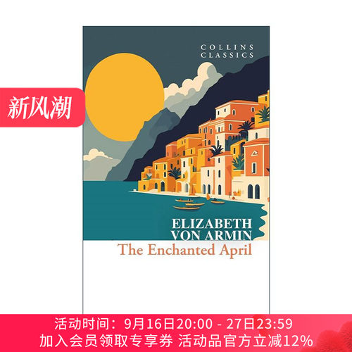 英文原版 The Enchanted April 情迷四月天 伊丽莎白.冯.阿尼姆 柯林斯经典文学系列 英文版 进口英语原版书籍