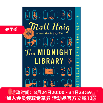 英文原版 The Midnight Library 午夜图书馆 Matt Haig 英文版 进口英语原版书籍