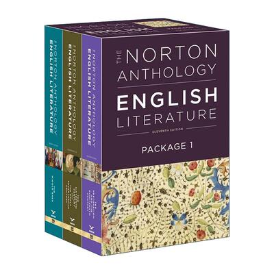 英文原版 The Norton Anthology of English Literature 诺顿英国文学精选集 第11版 3册套装1 从中世纪到十八世纪 英文版