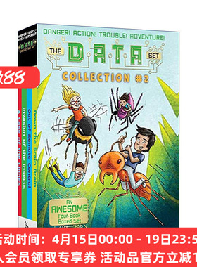 英文原版 The DATA Set Collection #2 Boxed Set 科学小组5-8册盒装 科学冒险章节书 英文版 进口英语原版书籍