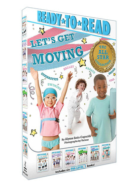 英文原版 Let's Get Moving! The All-Star Collection 我爱运动 6册盒装 Ready-to-Read Pre-level 1 英文版 进口英语原版书籍