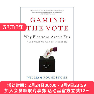 选举中的谋略与博弈 英文原版 Gaming the Vote: Why Elections Aren't Fair 为什么选举不是公平的 英文版 进口英语原版书籍