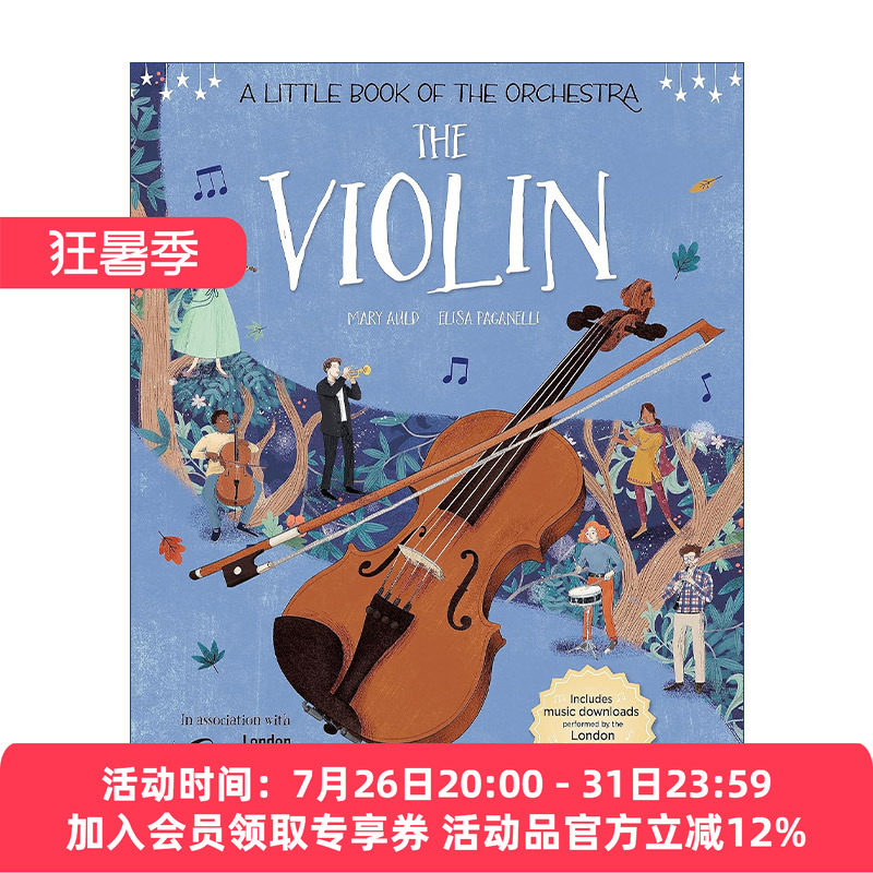 乐团小册子:小提琴 英文原版 A Little Book of the Orchestra: The Violin 儿童启蒙精装绘本 英文版 进口英语原版书籍
