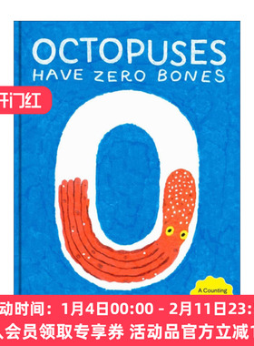 章鱼有多少骨头  英文原版 Octopuses Have Zero Bones 学数字 意大利插画师Andrea Antinori 精装绘本 英文版 进口英语原版书籍
