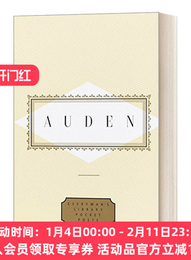 英文原版 Auden Poems Edited by Edward Mendelson 奥登诗选 W.H.Auden 人人图书馆口袋诗人系列 精装 英文版 进口英语原版书