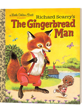 英文原版 Richard Scarry’s the Gingerbread Man 姜饼人 斯凯瑞精装小金书绘本 英文版 进口英语原版书籍