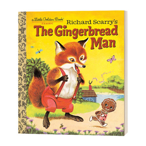 英文原版 Richard Scarry’s the Gingerbread Man 姜饼人 斯凯瑞精装小金书绘本 英文版 进口英语原版书籍