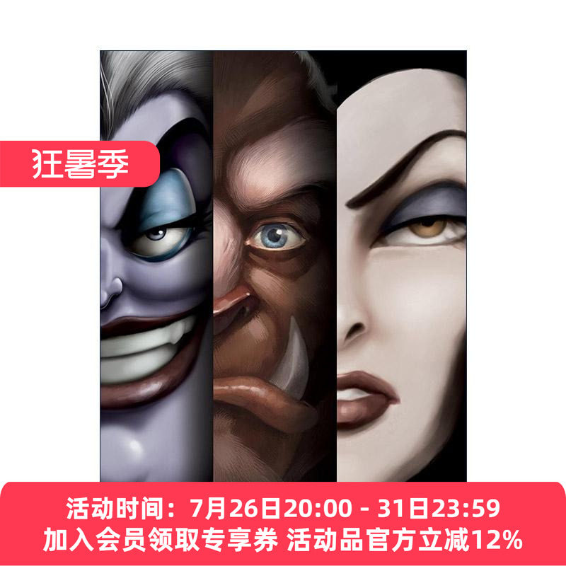 英文原版 Serena Valentino's Villains 3 PBK Box Set 迪士尼反派系列三本盒装套装 白雪公主的继母 美女与野兽 厄休拉 英文版
