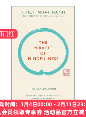 英文原版 The Miracle of Mindfulness 正念的奇迹 一行禅师 精装版收藏版 英文版 进口英语原版书籍