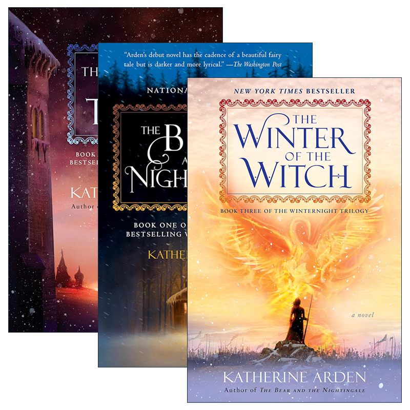 英文原版 Winternight Trilogy冬夜三部曲系列 套装3册 奇幻小说 熊与夜莺 少女与魔马 重生的女巫 英文版 进口英语原版书籍