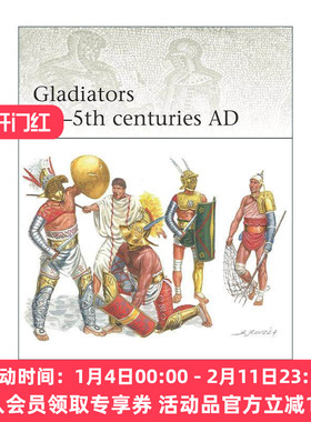英文原版 Gladiators 1st–5th centuries AD 古罗马角斗士 军事精锐系列 英文版 进口英语原版书籍