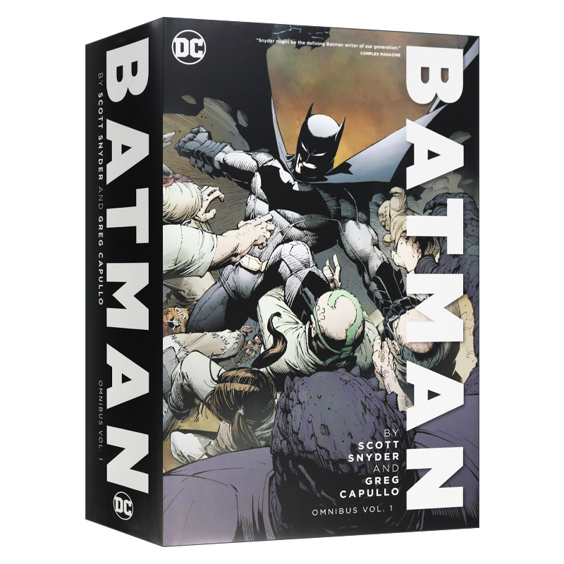 英文原版小说 Batman by Scott Snyder & Greg Capullo Omnibus Vol.1 新52蝙蝠侠完全收藏版1 DC漫画 精装 英文版 进口英语书籍 书籍/杂志/报纸 文学小说类原版书 原图主图