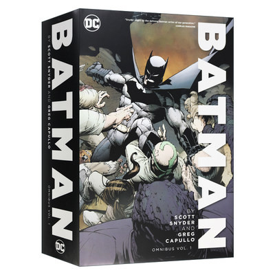 英文原版小说 Batman by Scott Snyder & Greg Capullo Omnibus Vol.1 新52蝙蝠侠完全收藏版1 DC漫画 精装 英文版 进口英语书籍