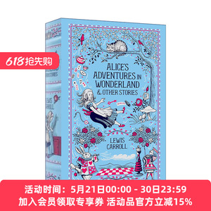 爱丽丝梦游仙境 英文原版 Alice's Adventures in Wonderland 经典儿童奇幻文学 童话故事书 皮革精装版 英文版 进口英语原版书籍