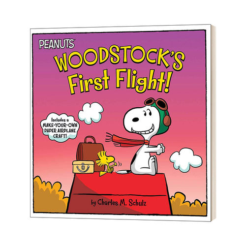 英文原版 Woodstock'S First Flight! 花生漫画伍德斯托克的第一次飞行! 幼儿英语启蒙 英文版 进口英语原版书籍