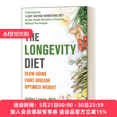 英文原版 The Longevity Diet 长寿食谱 英文版 进口英语原版书籍