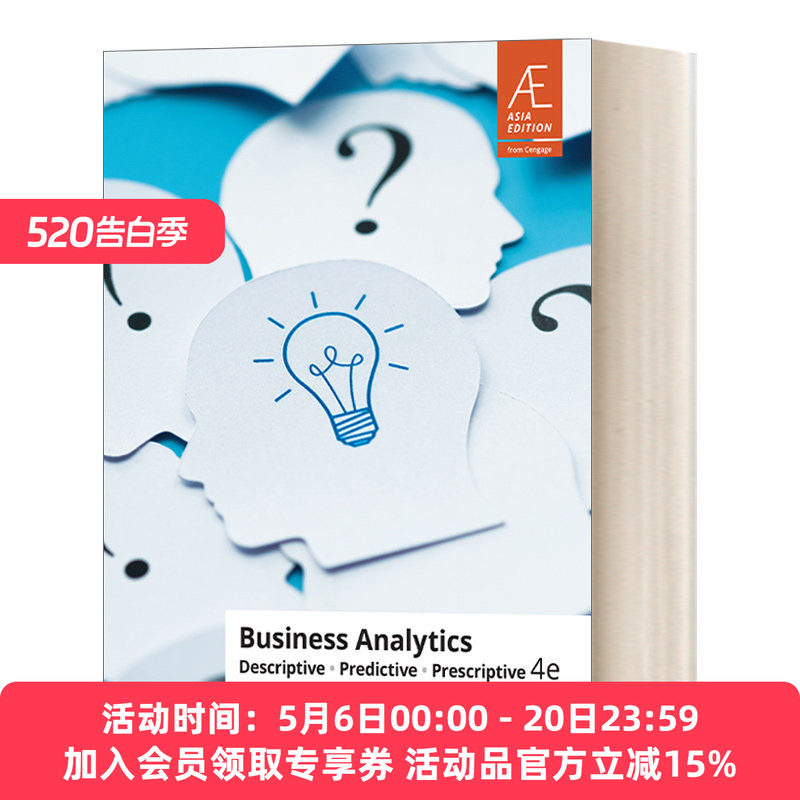 商业数据分析 英文原版 Business Analytics 如何描述 预测 规范 第四版 Camm/Cochran 英文版 进口英语原版书籍