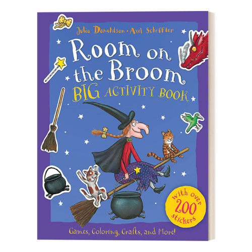 女巫的扫帚 英文原版 Room on the Broom Big Activity Book 活动书 儿童万圣节主题绘本 Julia Donaldson 英文版 进口英语原版书