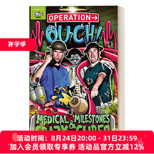 英文原版 Operation Ouch Medical Milestones and Crazy Cures 医学里程碑和疯狂疗法 英文版 进口英语原版书籍
