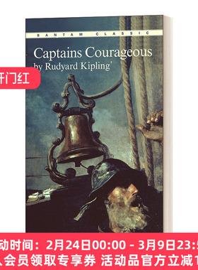 英文原版小说 Captains Courageous 勇敢的船长 怒海余生 Bantam Classics 吉卜林 英文版 进口英语原版书籍
