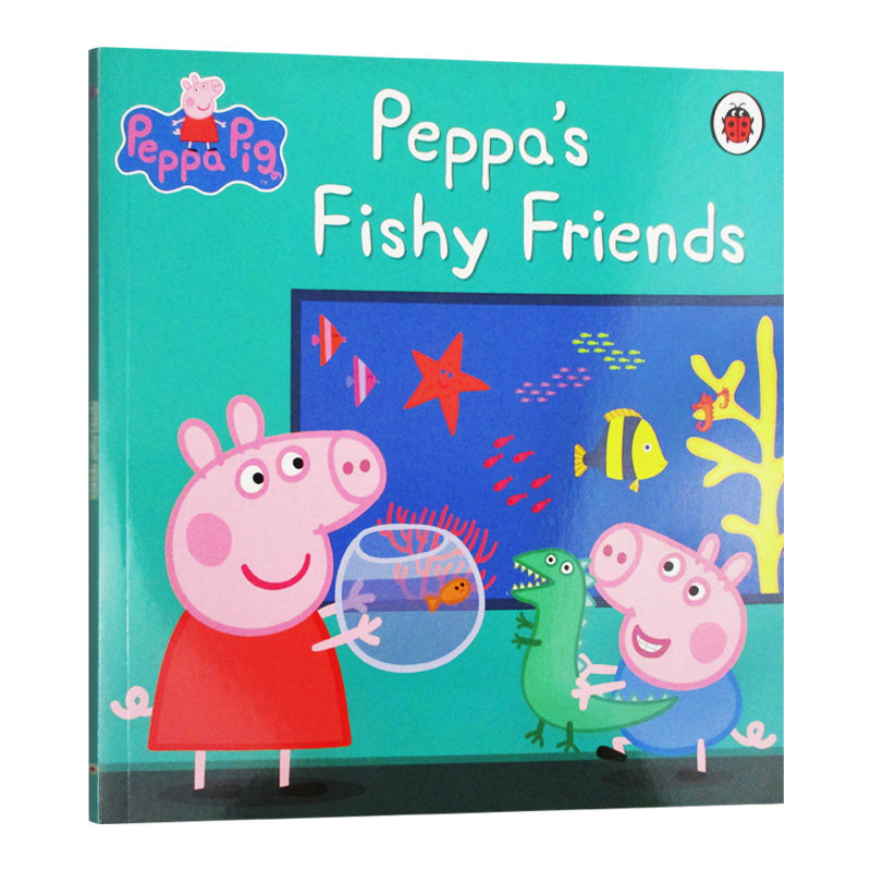 佩奇的金鱼朋友 英文原版绘本 peppa pig peppas fishy friends 小猪