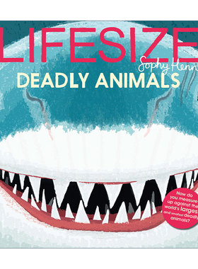 英文原版 Lifesize Deadly Animals 猜猜我有多大之致命动物 动物科普绘本 英文版 进口英语原版书籍
