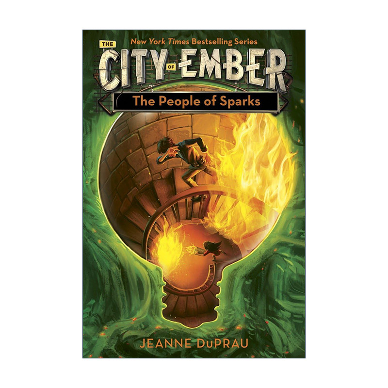 英文原版 The People of Sparks City of Ember 02 微光之城系列2 星火 Jeanne DuPrau 英文版 进口英语原版书籍