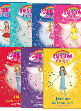英文原版 Rainbow Magic 彩虹魔法仙子之派对仙女系列7册 儿童奇幻章节桥梁书 英文版 进口英语原版书籍