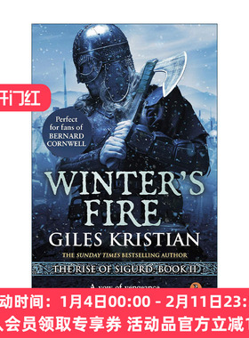 英文原版 Winter's Fire 西格德的崛起2 冬之火焰 Giles Kristian畅销维京系列历史小说 英文版 进口英语原版书籍