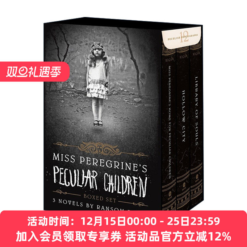英文原版 Miss Peregrine Boxed Set 怪屋女孩 佩小姐的奇幻城堡 3本精装收藏版套装 含12张精美相片 Ransom Riggs 英文版