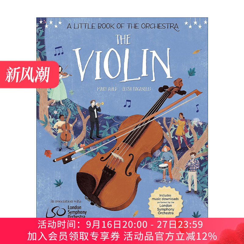 乐团小册子：小提琴 英文原版 A Little Book of the Orchestra: The Violin 儿童启蒙精装绘本 英文版 进口英语原版书籍