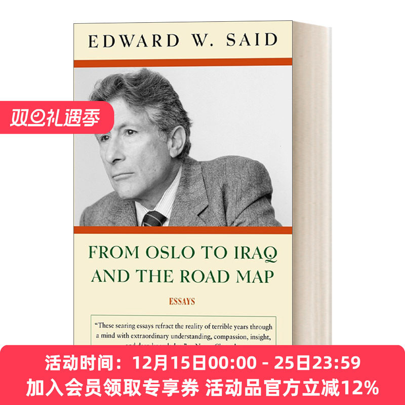 英文原版 From Oslo to Iraq and the Road Map Essays 从奥斯陆到伊拉克及路线图 Edward W Said 英文版 进口英语原版书籍