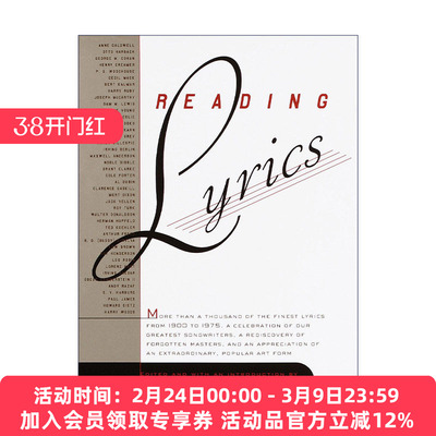 英文原版 Reading Lyrics 读歌词 超过1000首二十世纪的好歌词 音乐 Robert Gottlieb 精装 英文版 进口英语原版书籍
