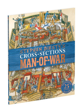DK不可思议的大剖面 战舰的秘密 英文原版 Stephen Biesty's Cross Sections Man of War 英文版历史图解 进口原版英语书籍
