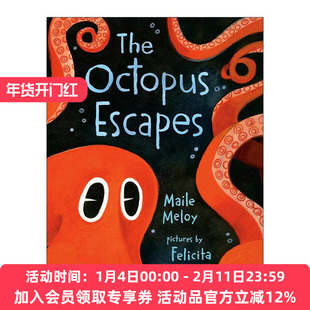 英文原版 The Octopus Escapes 八爪鱼大逃亡 儿童绘本 安徒生优秀插画家奖得主Felicita Sala 两全其美作者梅尔·梅洛 纸板书