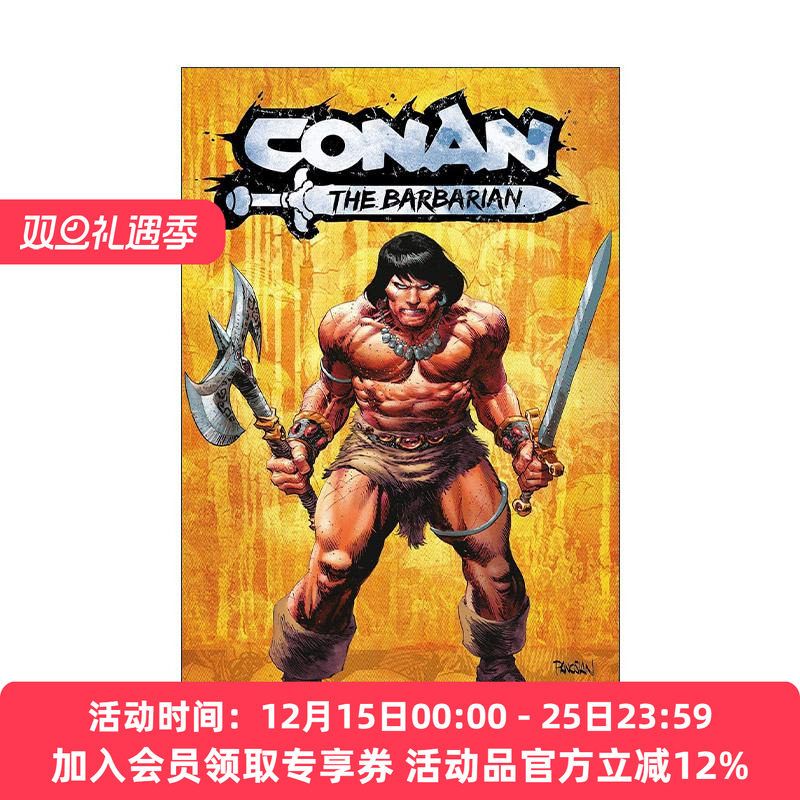 英文原版 Conan the Barbarian Vol.1 Bound in Black Stone 野蛮人柯南新版漫画1 缚于黑石 英文版 进口英语原版书籍