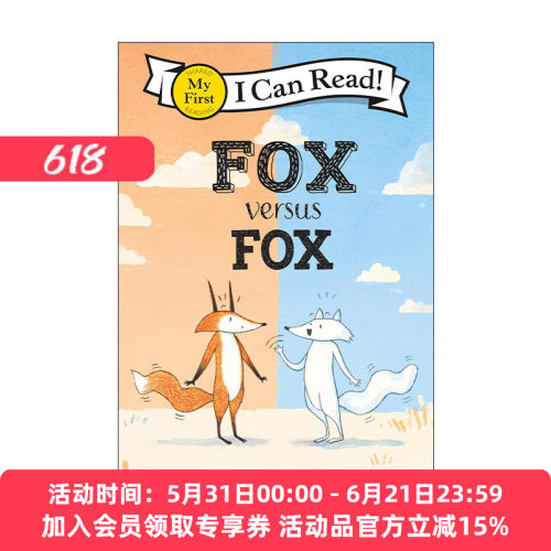 英文原版 Fox versus Fox 狐狸对阵狐狸  My First I Can Read分级阅读 英文版 进口英语原版书籍