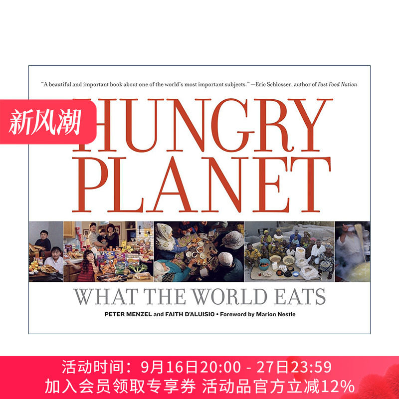 英文原版 Hungry Planet 饥饿的星球 世界各地饮食文化摄影艺术图册 Peter Menzel 英文版 进口英语原版书籍