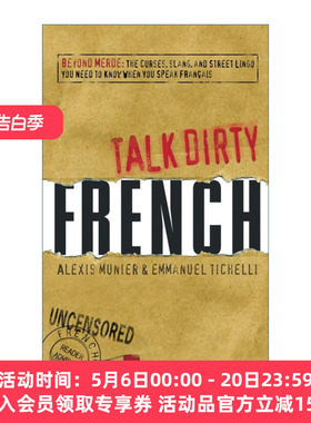 英文原版 Talk Dirty French 法语脏话指南 诅咒俚语和街头行话 英文版 进口英语原版书籍