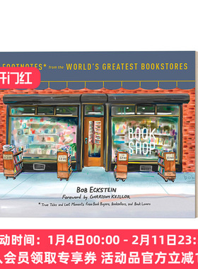 书店时光 英文原版 Footnotes from the World's Greatest Bookstores 书友 书商和爱书人的记忆风景 传记 Bob Eckstein 精装