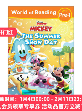 英文原版 World of Reading Mickey Mouse Funhouse 迪士尼阅读世界 米老鼠游乐园 夏日下雪天 分级读物 英文版 进口英语原版书籍